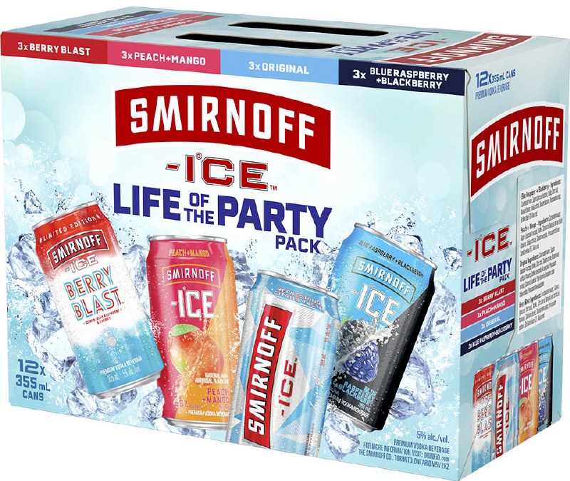 Smirnoff Ice Party Pack 355ml 12 pack – Emerson Duty Free