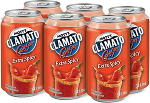 Mott's Clamato Caesar Extra Spicy 341 ml 6 pack