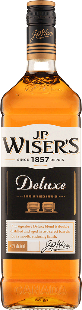 J.P. Wiser's De Luxe Canadian Whisky 1 Litre                                                                           